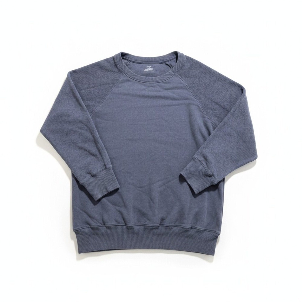 Aerie Womens M Blue Raglan Sweatshirt Casual Cozy‎ Athleisure Pullover